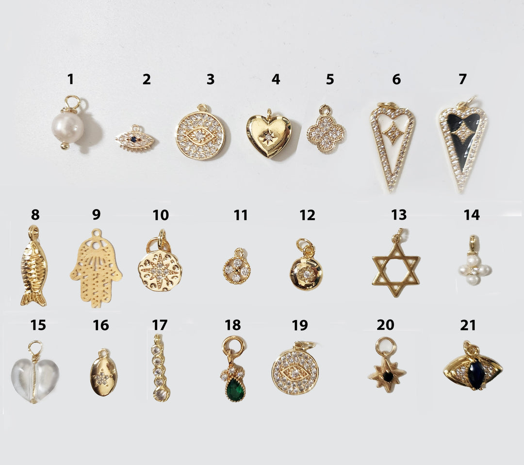 שרשרת זהב צ'ארמים - קיס