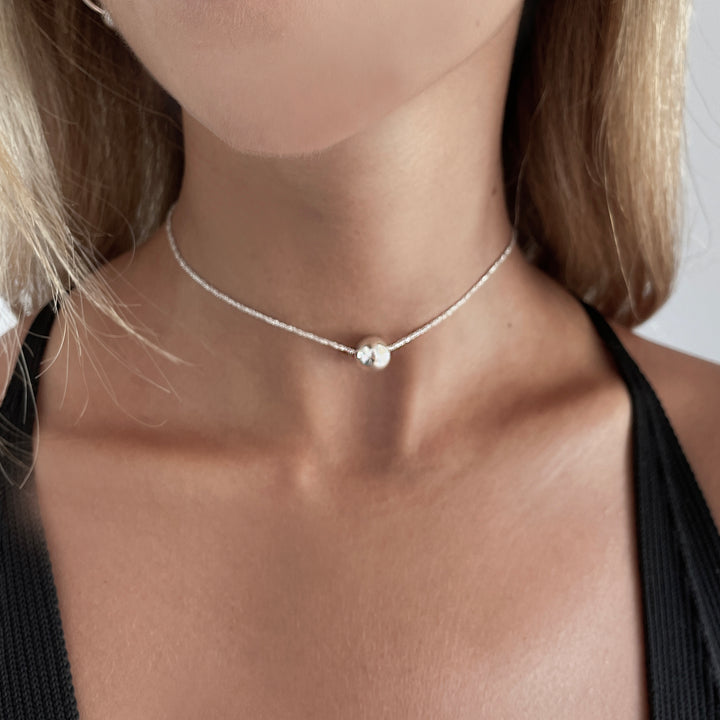 שרשרת כסף 925 חרוז - ג'סי