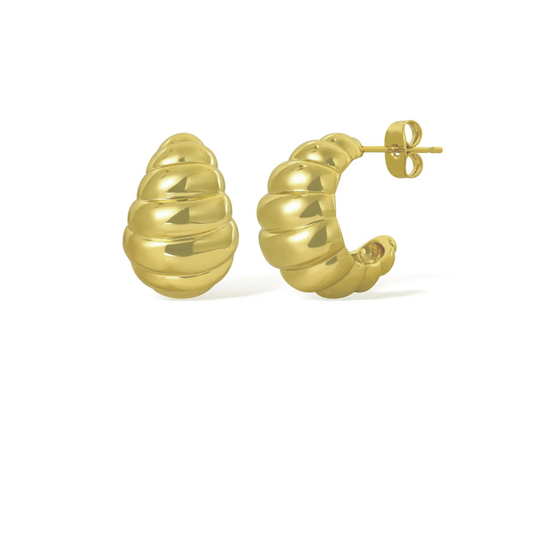 עגילי חישוק זהב - קסניה