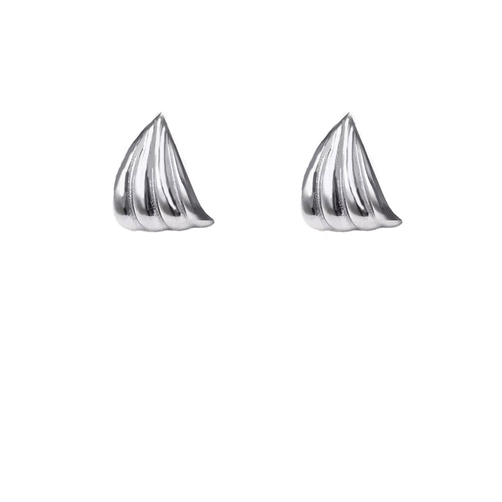 עגיל צמוד צדפה כסף - אליסון