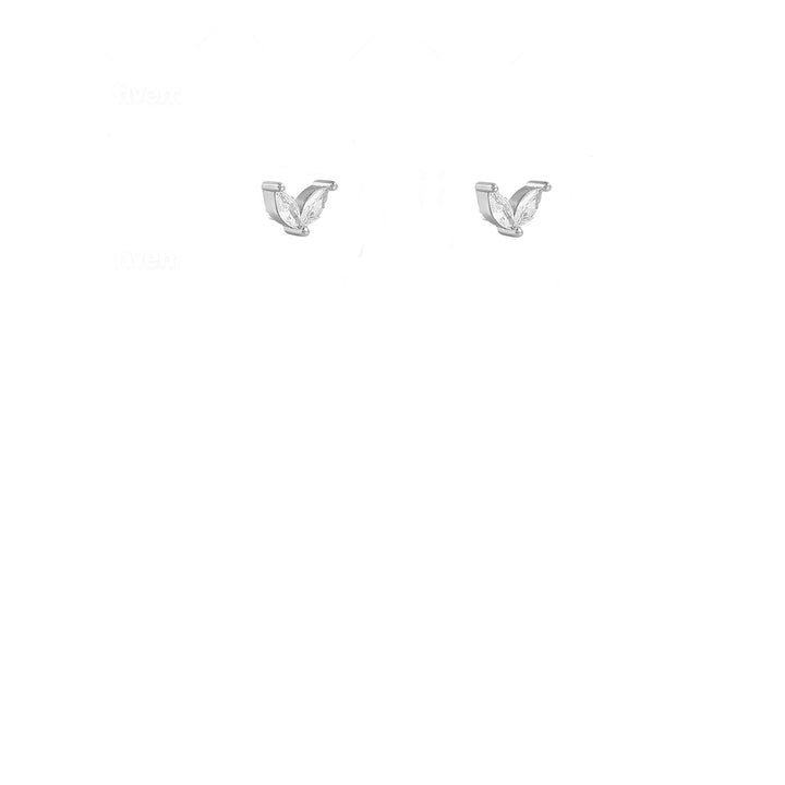 עגילים צמודים כסף - דרלן