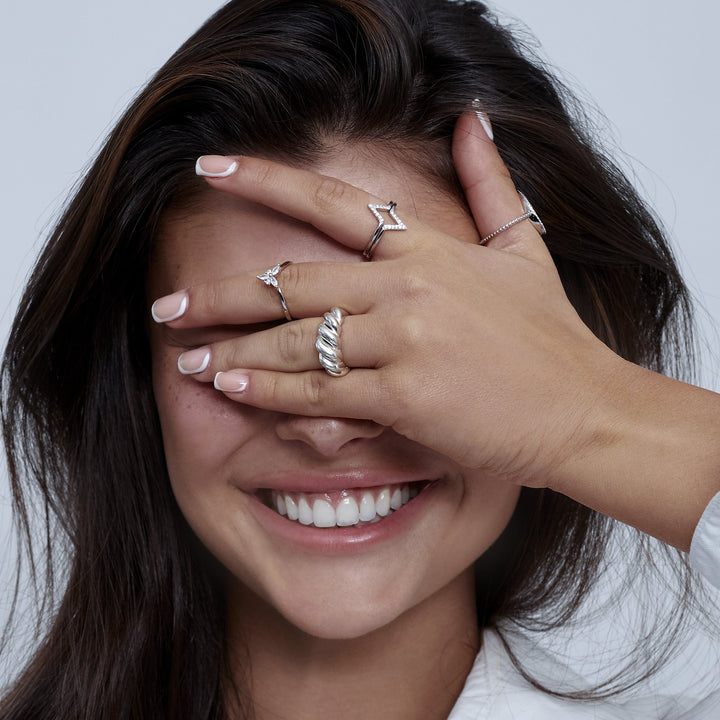 טבעת כסף ספירלית 925  - רונלי