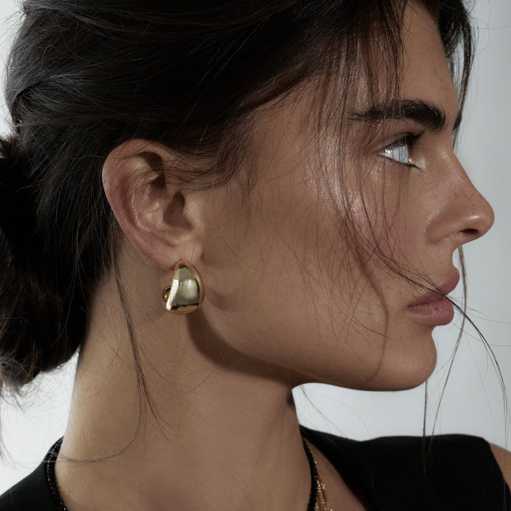 עגילי חישוק זהב - גילי