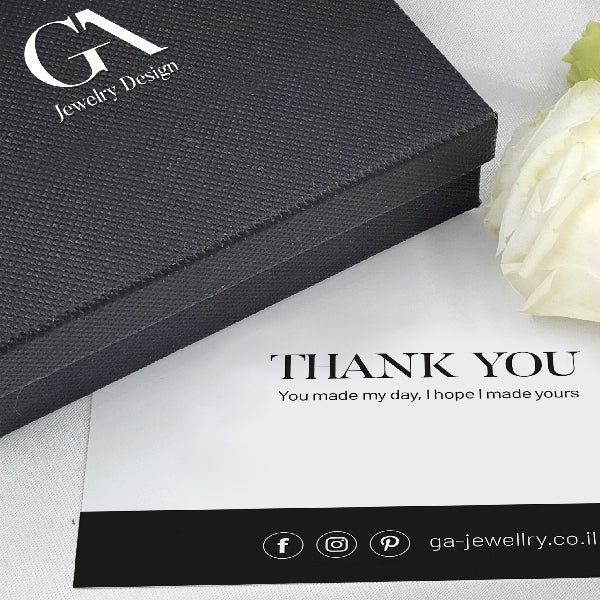 עגילי שרשרת זהב מעויין- דר