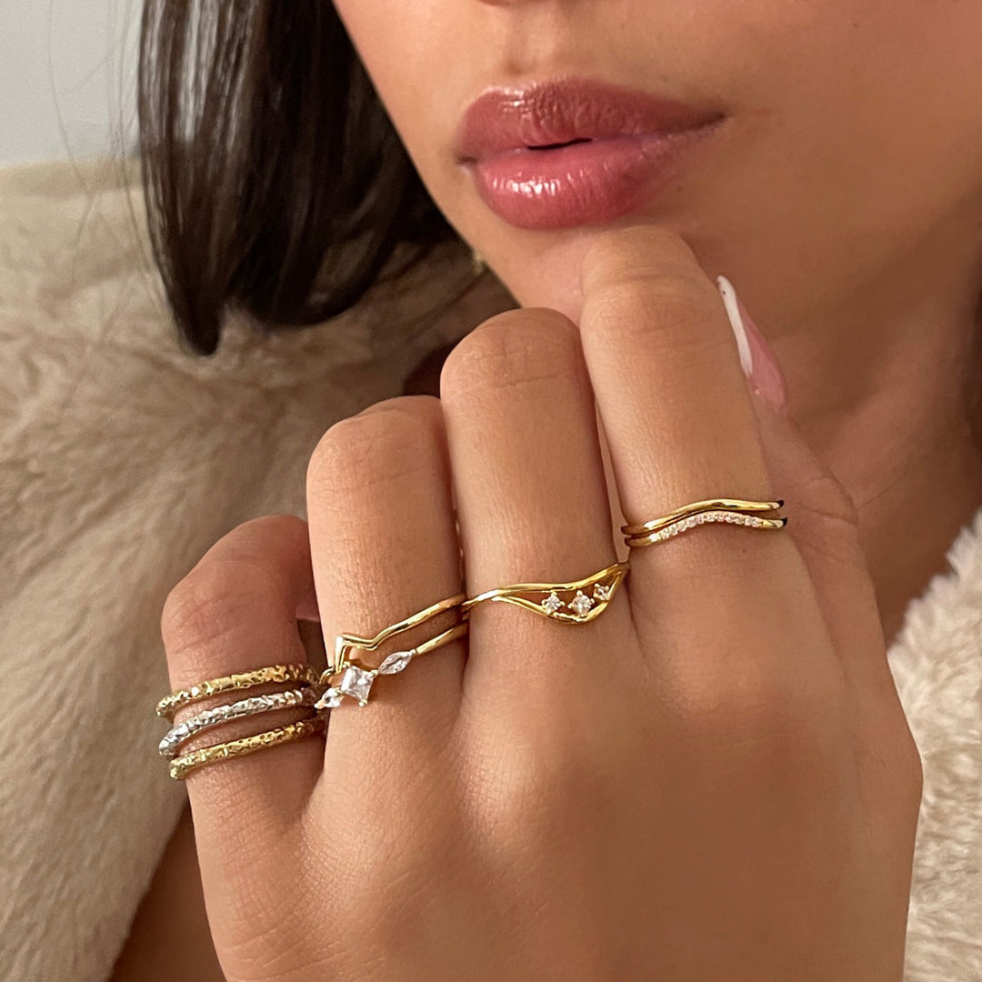 סט שתי טבעות תואמות - טאי