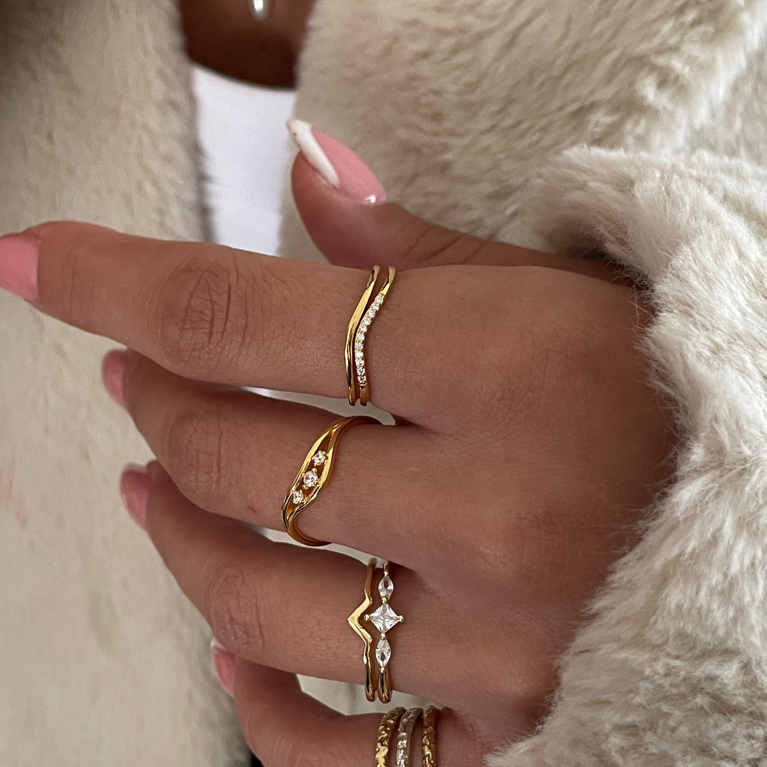 סט שתי טבעות תואמות - טאי