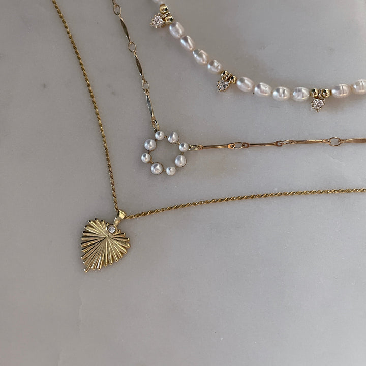 שרשרת  זהב לב - אנדי