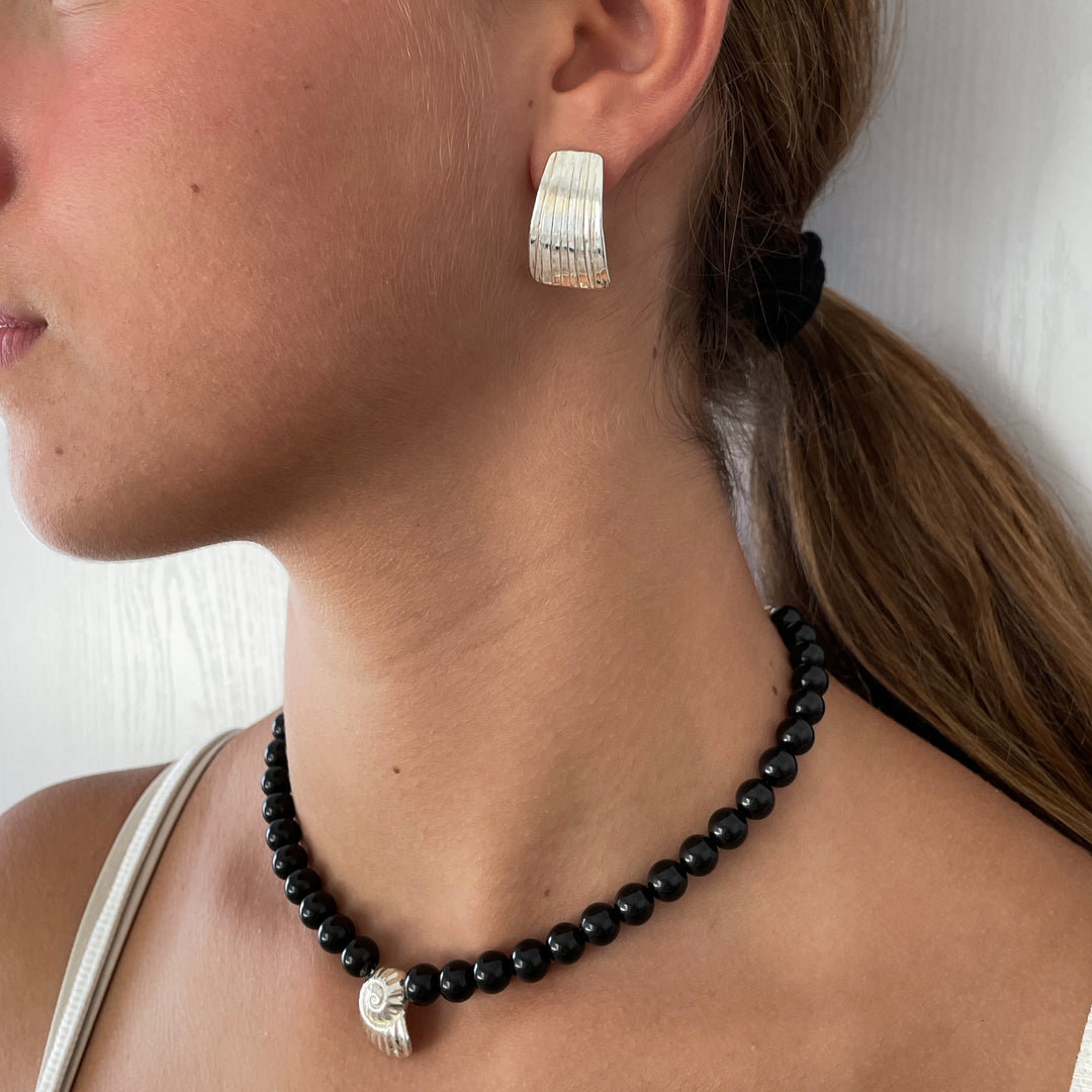 עגילי כסף 925 גדולים - בוניטה