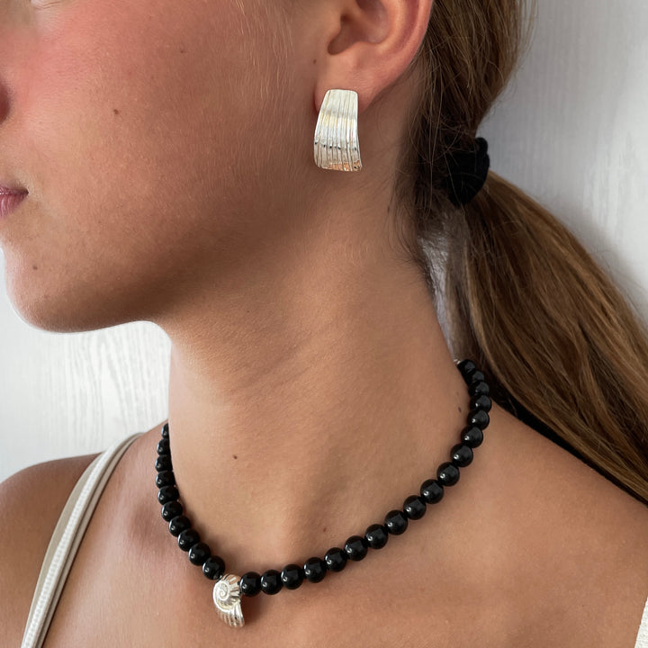 עגילי כסף 925 גדולים - בוניטה