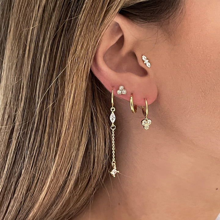 סט עגילי זהב - אדלן