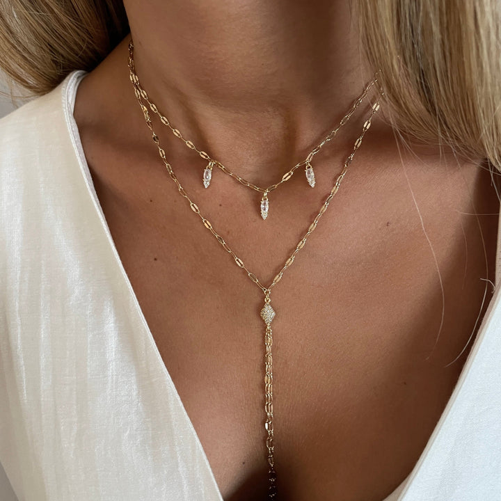 שרשרת זהב עניבה - קפרי