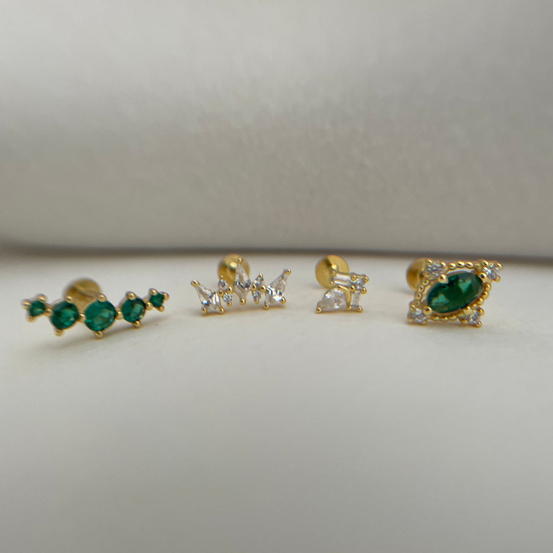 עגיל פירסינג טרגוס זהב - דמי