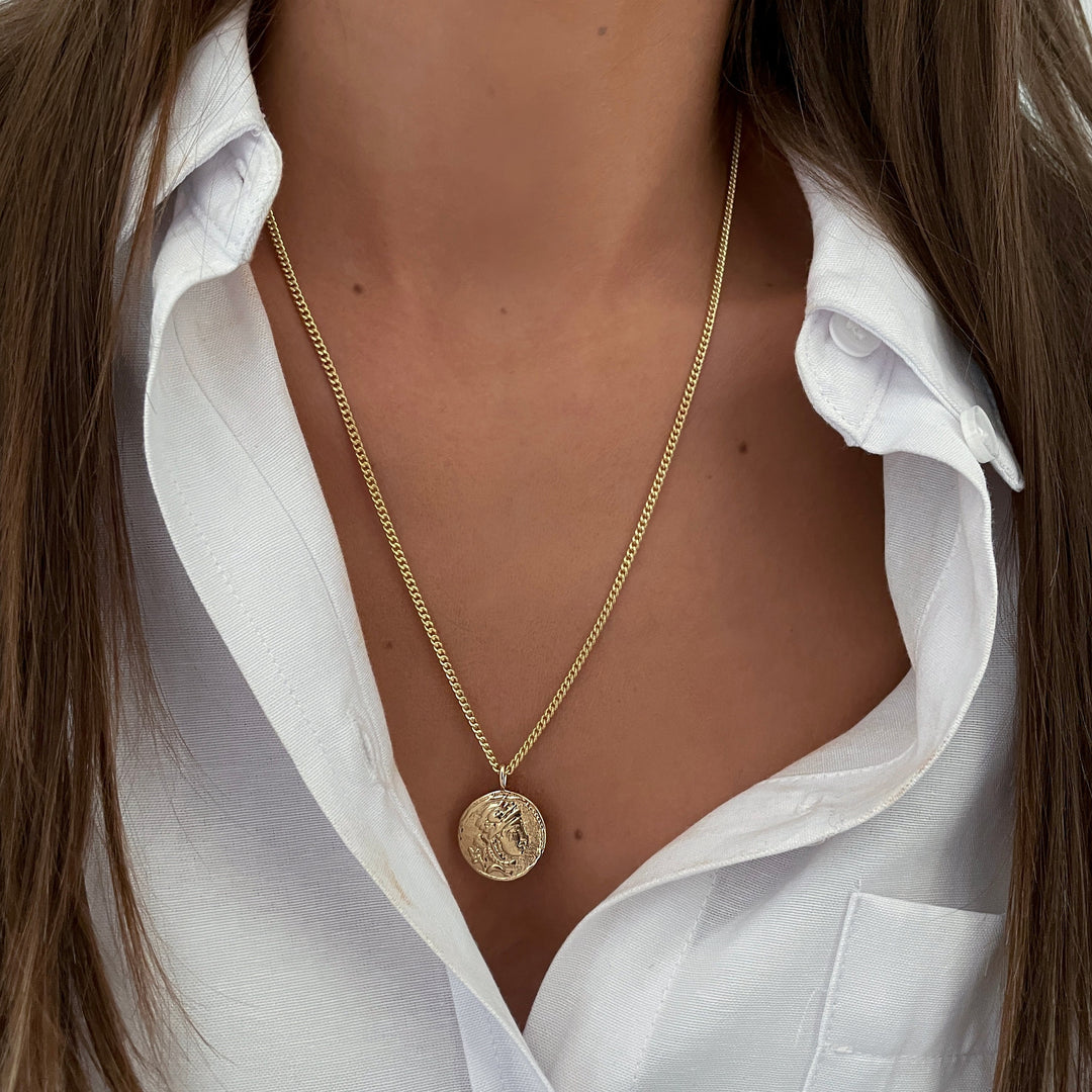 שרשרת  זהב מטבע - עדיה