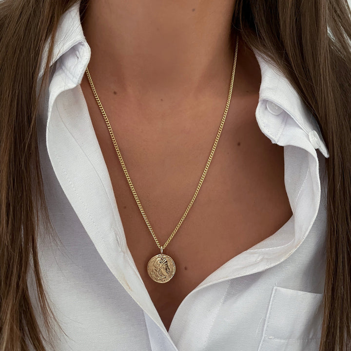 שרשרת  זהב מטבע - עדיה