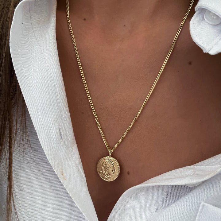 שרשרת  זהב מטבע - עדיה
