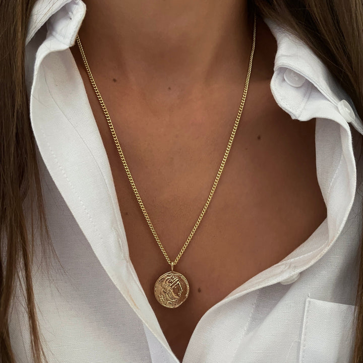 שרשרת  זהב מטבע - עדיה