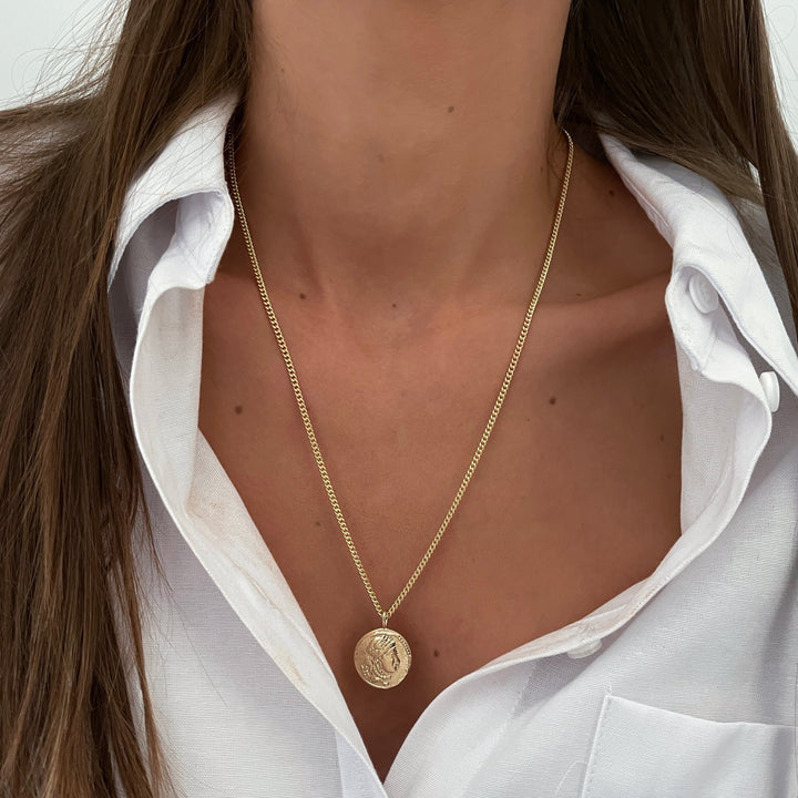 שרשרת  זהב מטבע - עדיה