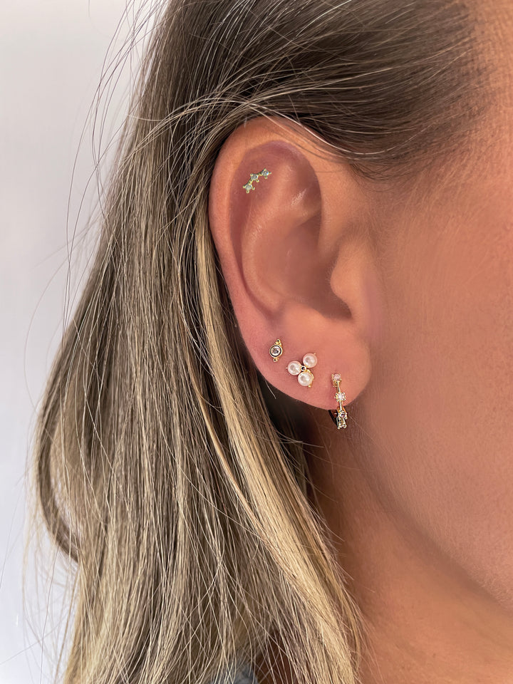 עגילי חישוק זהב -אביה