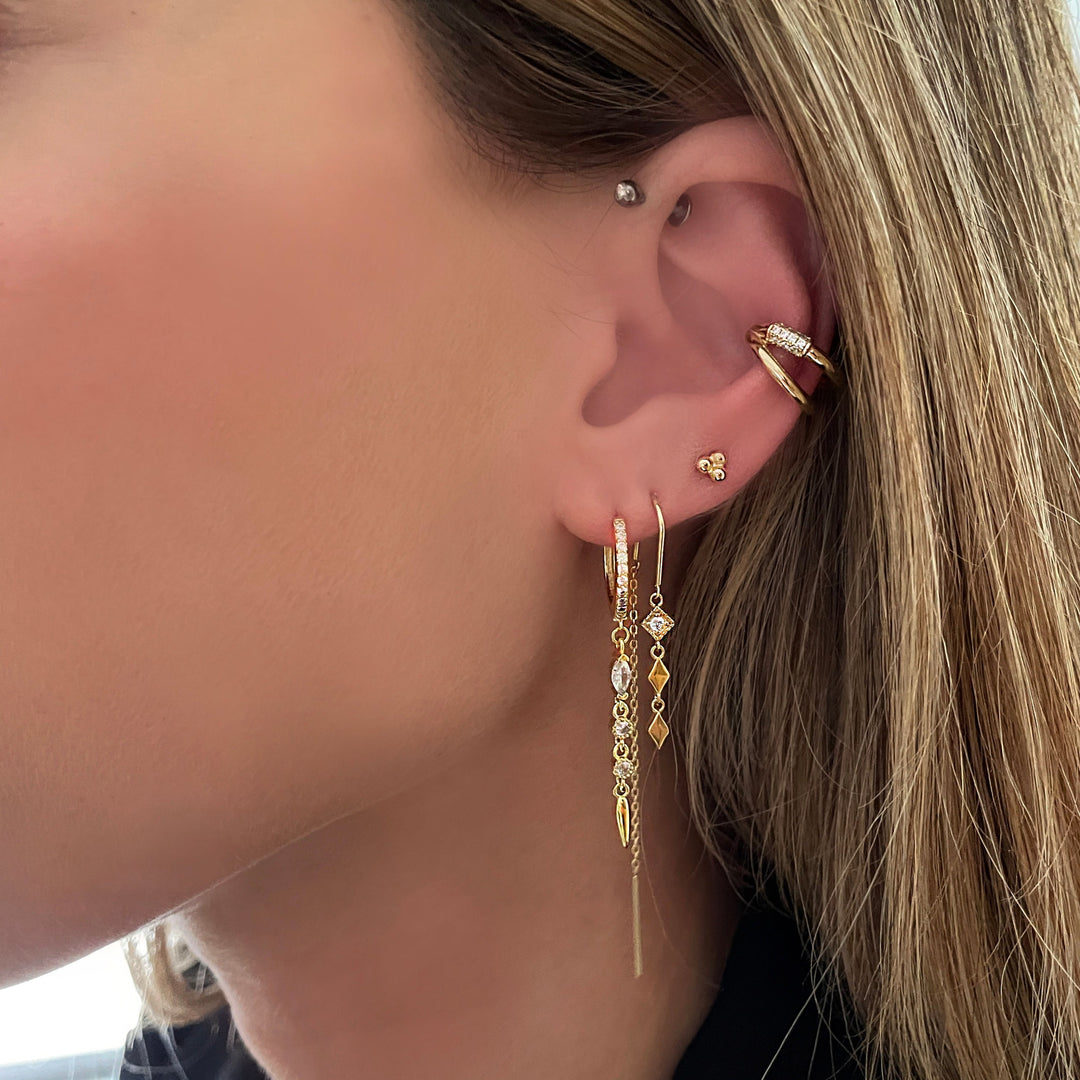 סט עגילי זהב  - אילינוי