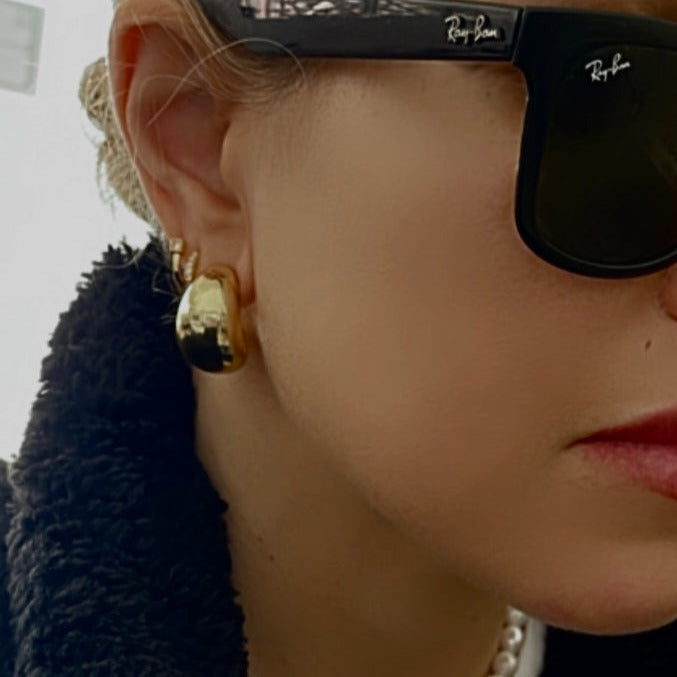 עגילי חישוק זהב - גילי