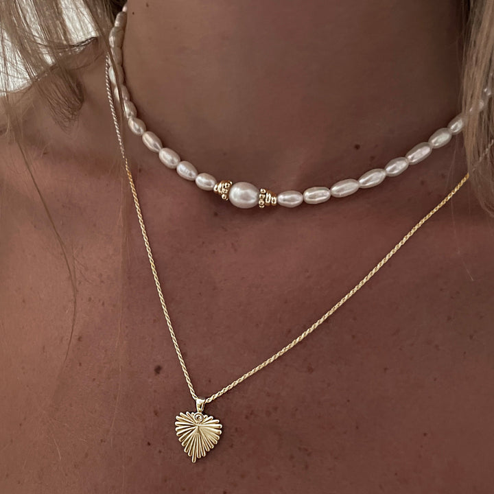 שרשרת  זהב לב - אנדי