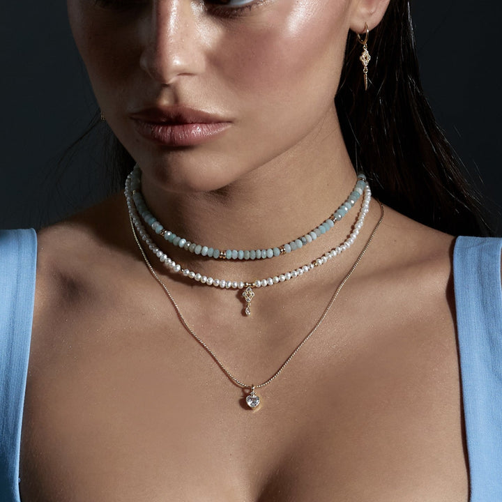 שרשרת זהב תליון לב  - ריילי