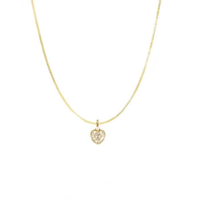 שרשרת זהב תליון לב  - ריילי