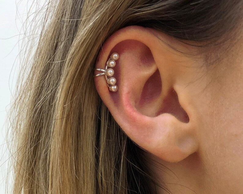 הליקס פנינים כסף ללא חור - ג'מה