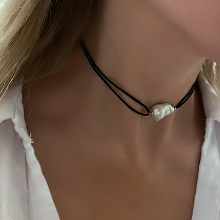 קולר פנינה ברוקו  -מורגן