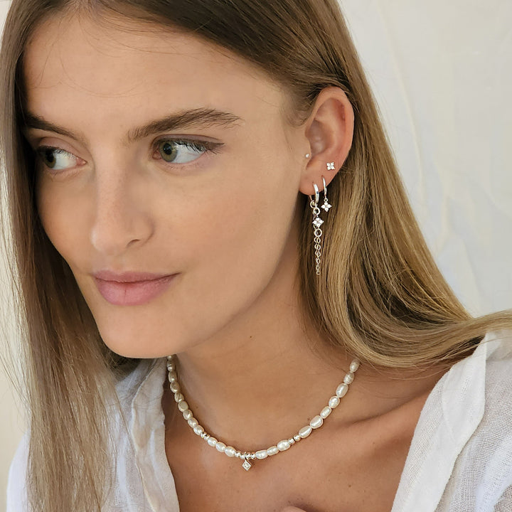 סט עגילי כסף - טלין