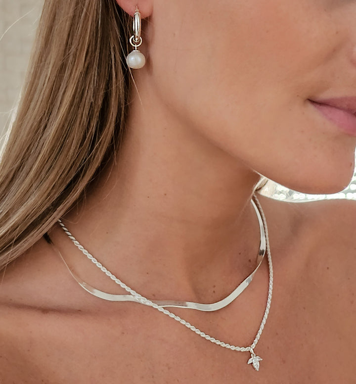 סט שרשראות כסף - מירנדה