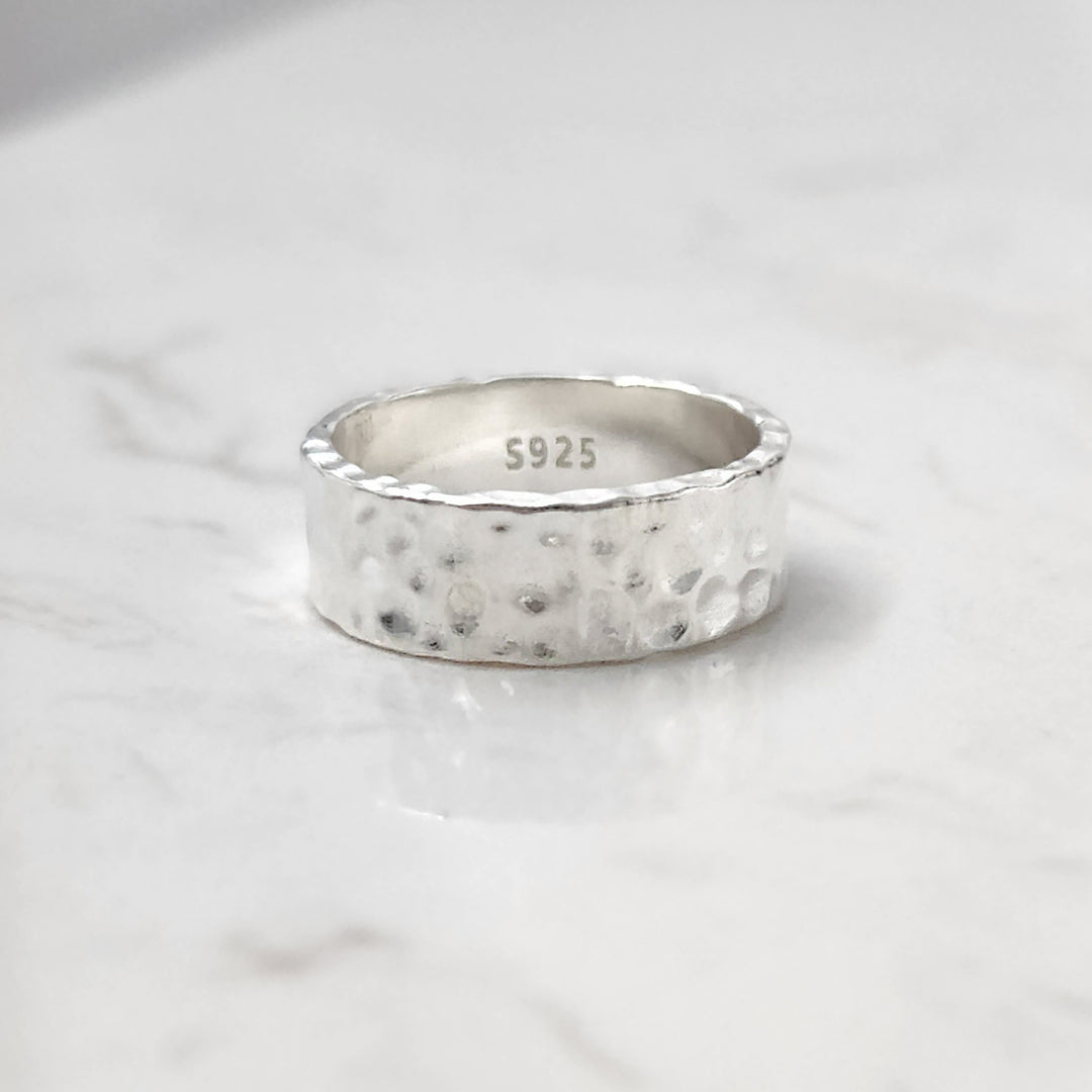 טבעת כסף 925 מרוקעת - הילי