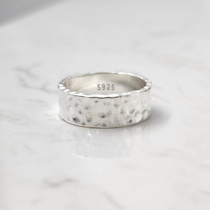 טבעת כסף 925 מרוקעת - הילי