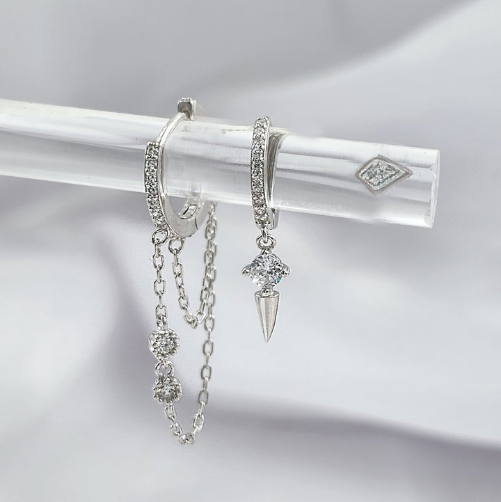 סט עגילי כסף - מילה