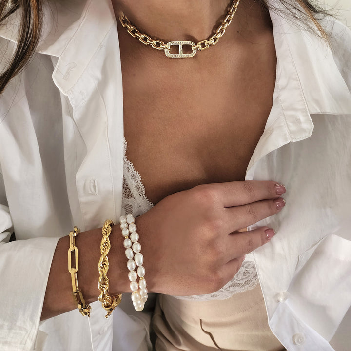 צמיד חבל זהב - לינט