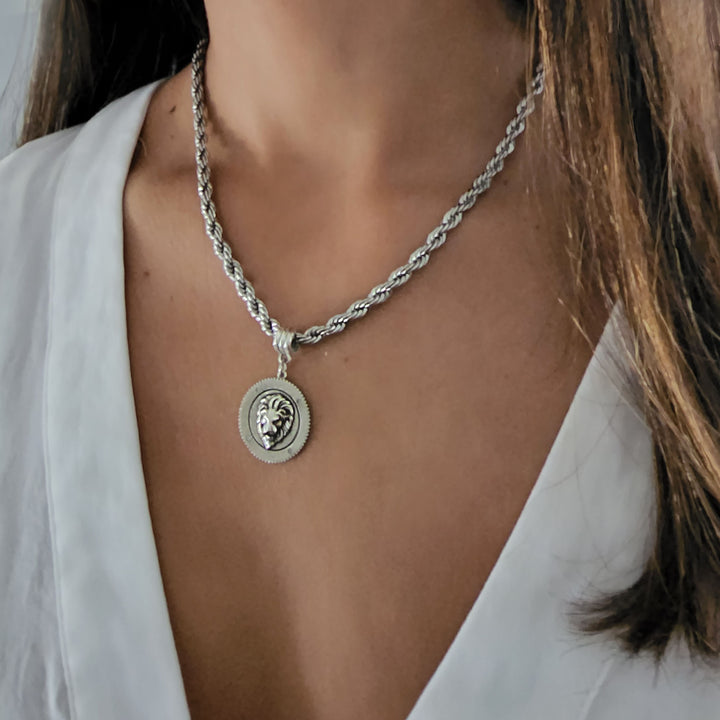 שרשרת מטבע כסף - אנדי