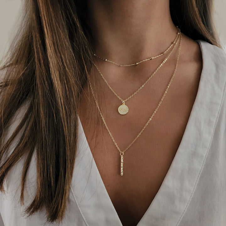 סט שרשרת זהב -קלייר