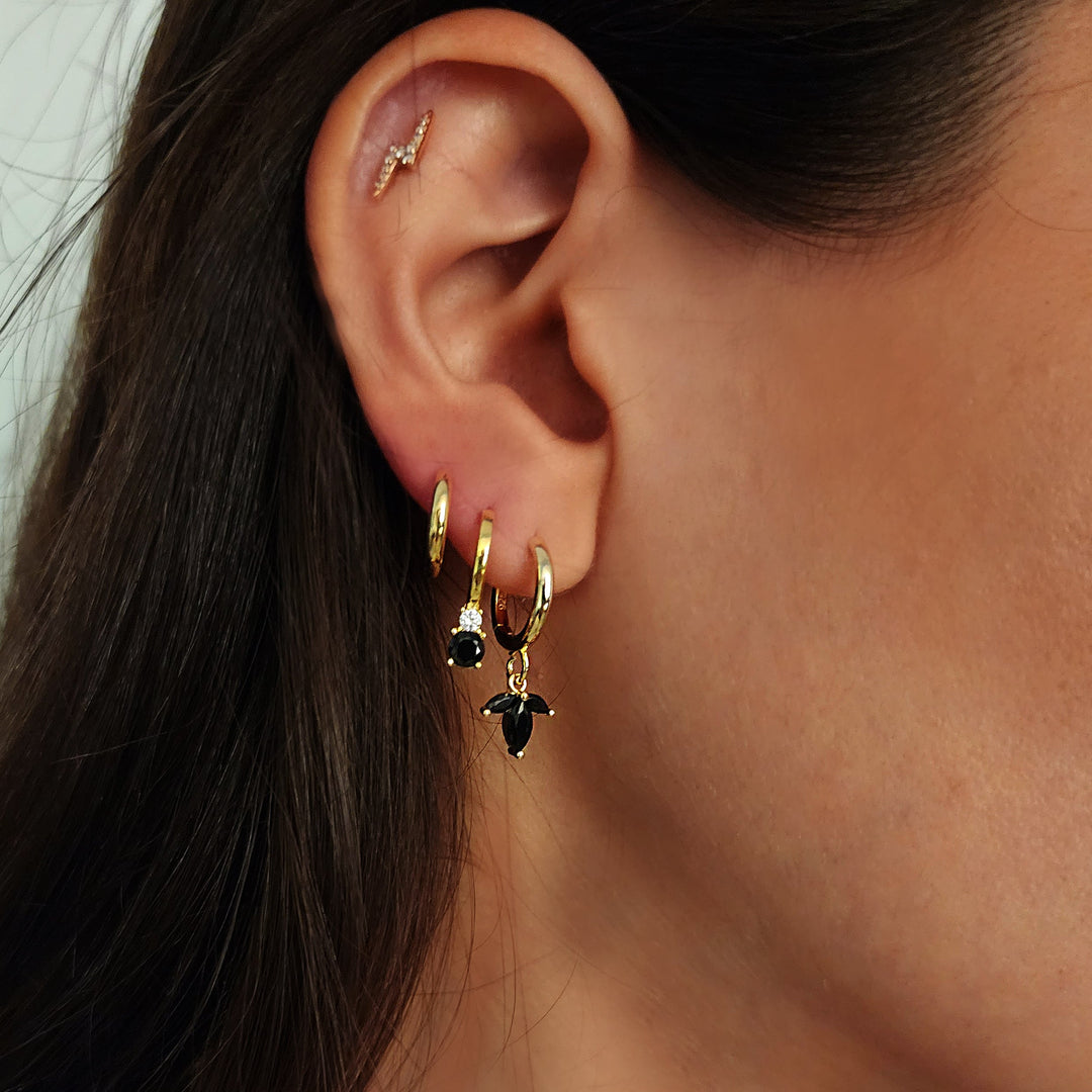 עגילי חישוק זהב -קוקו