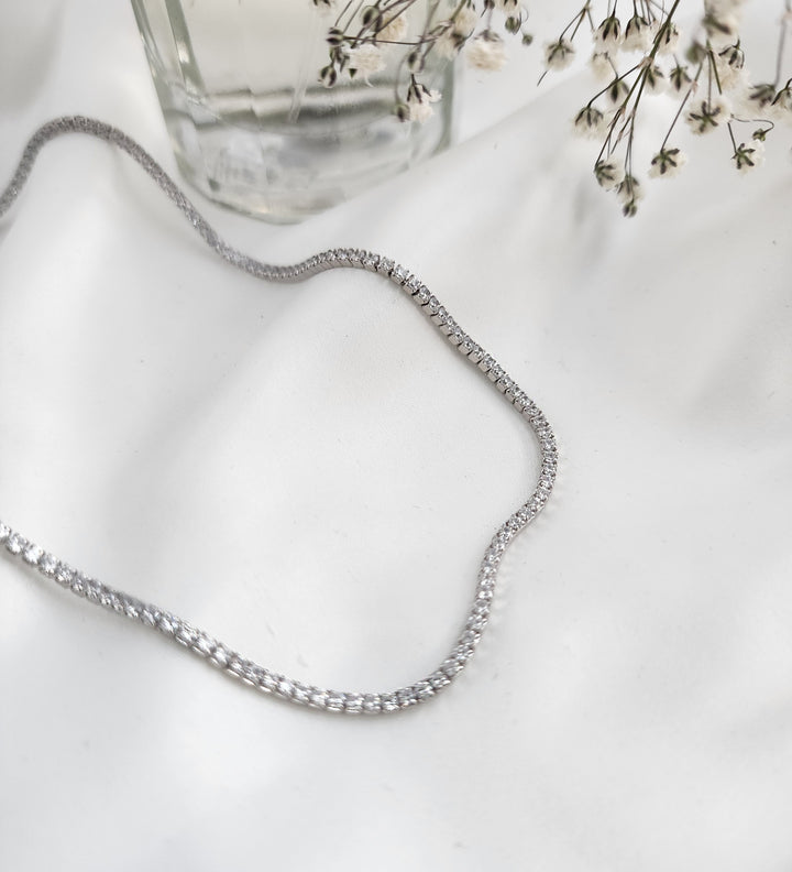 שרשרת טניס כסף 925 -ליאוני