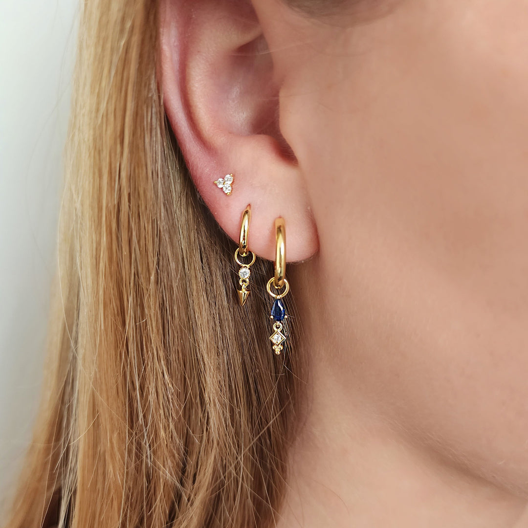 סט עגילי זהב - סירי