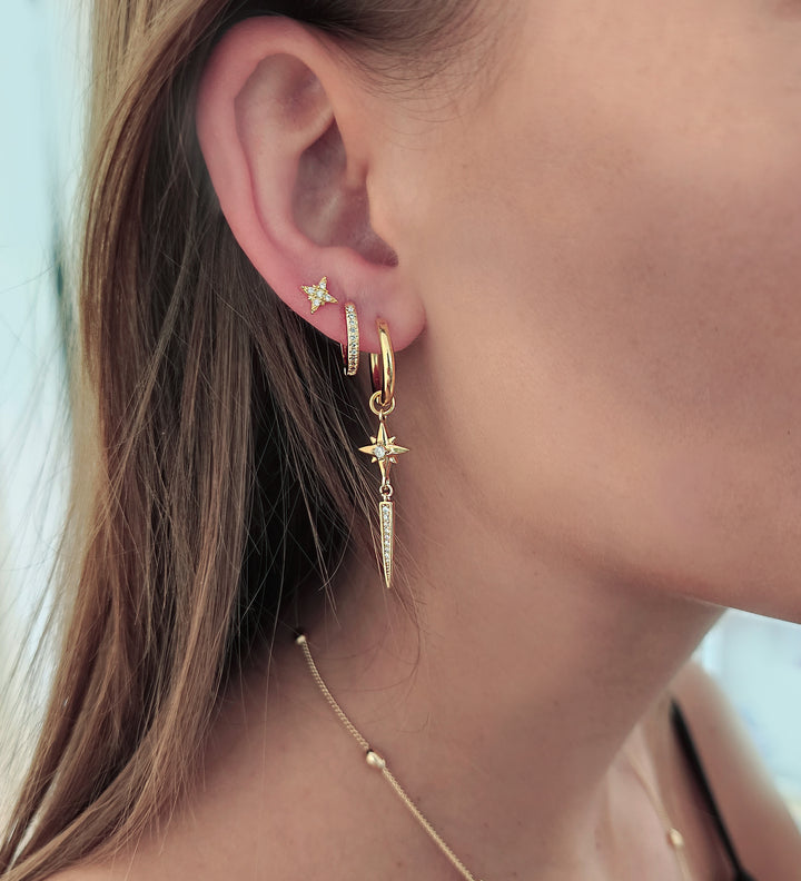 סט עגילי זהב - לוסינדה