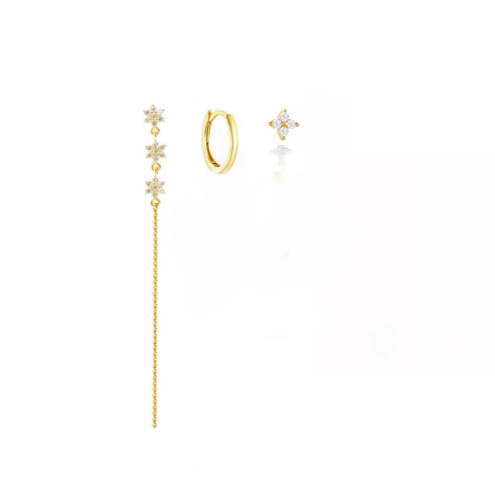 סט עגילי זהב - לוסיל