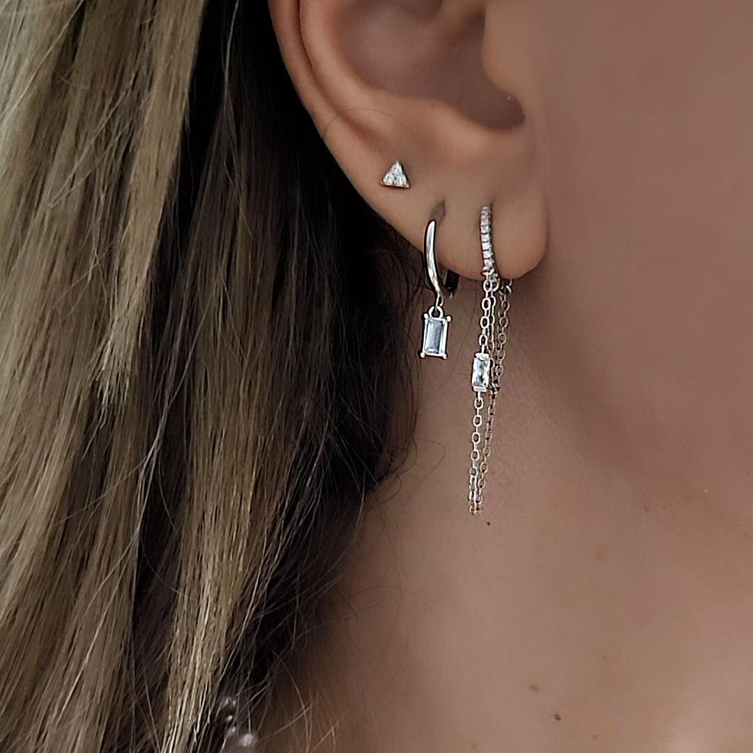 סט עגילי כסף - שרין