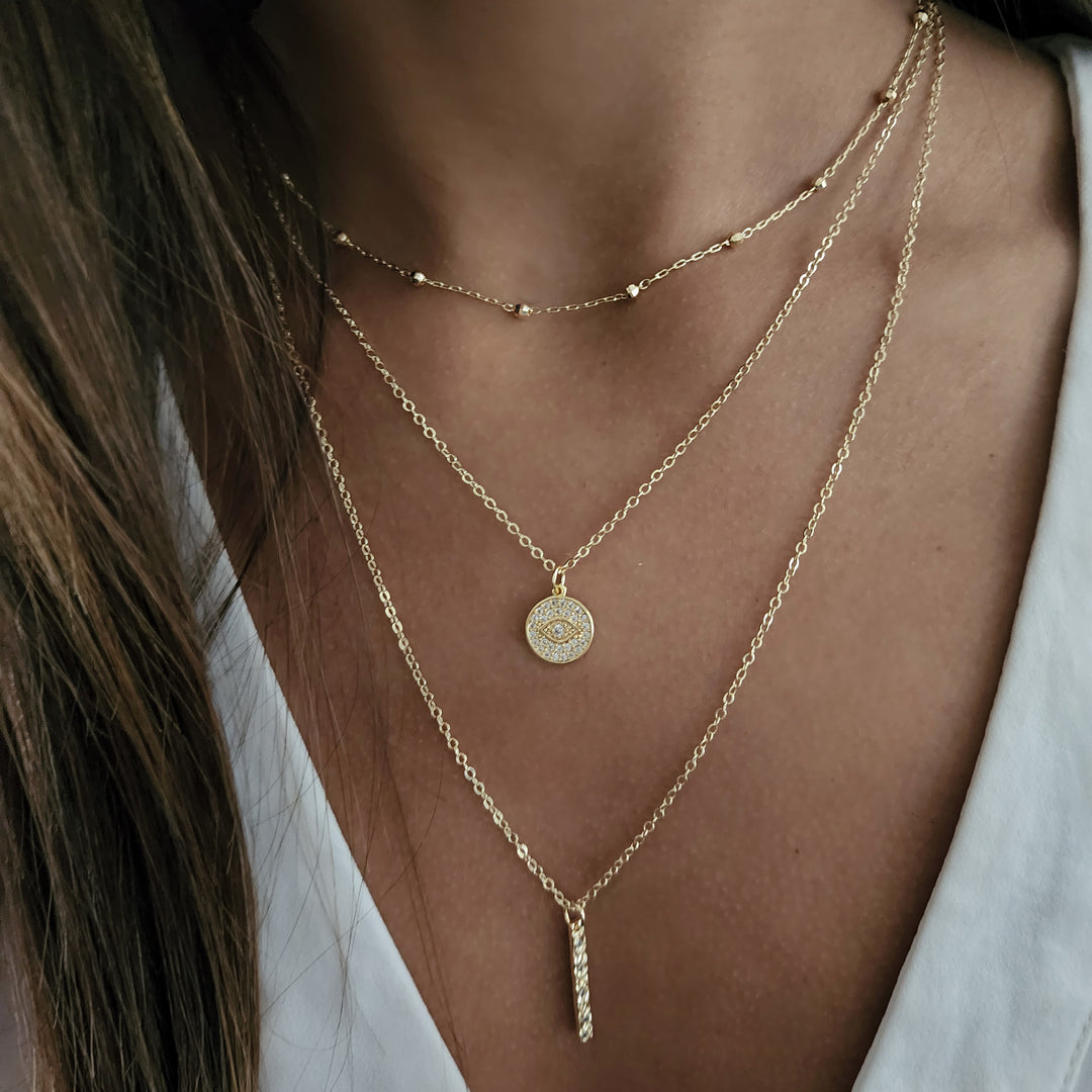 סט שרשרת זהב -קלייר