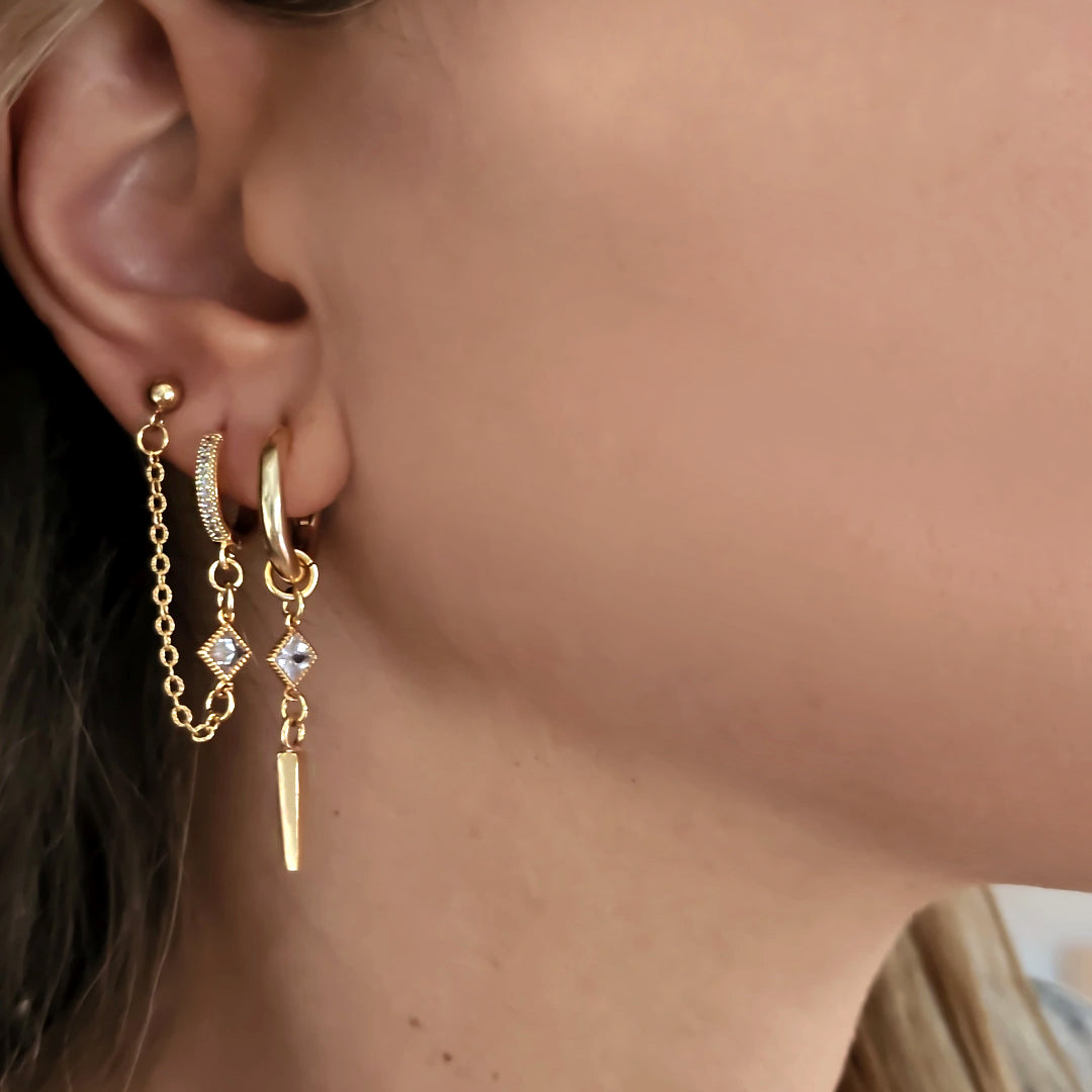 עגילי חישוק - ליה