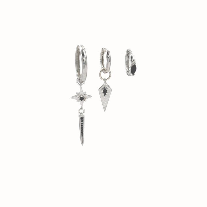 סט עגילי כסף - ג'ני