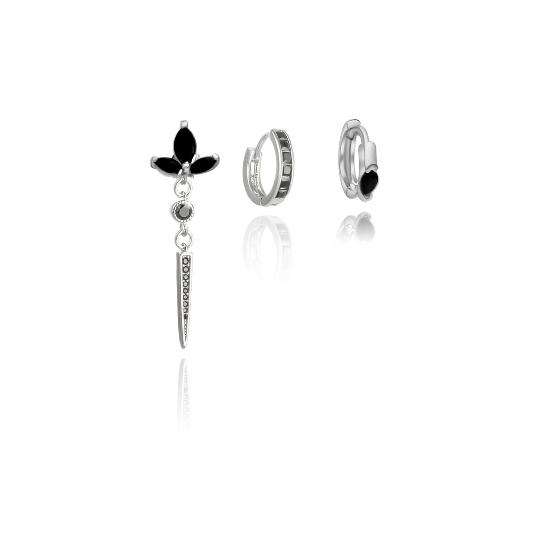 סט עגילי כסף - ללין