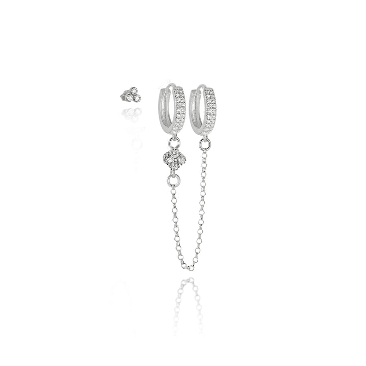 סט עגילי כסף - מגי