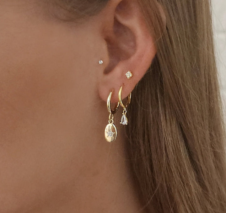 עגילי חישוק - מורן