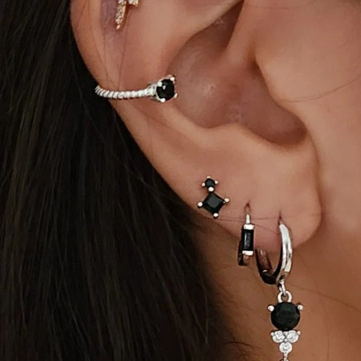 הליקס כסף זירקון שחור - דין